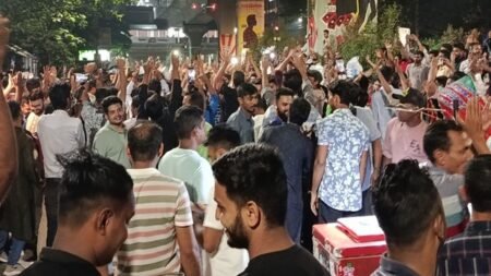 ডাকসু নির্বাচনের ফলাফল ঘোষণা, শাহবাগে উচ্ছ্বাস