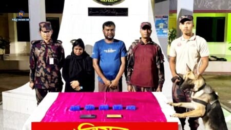 রাজমিস্ত্রির ছদ্মবেশে ইয়াবা বাণিজ্য: টেকনাফে স্বামী-স্ত্রী গ্রেফতার